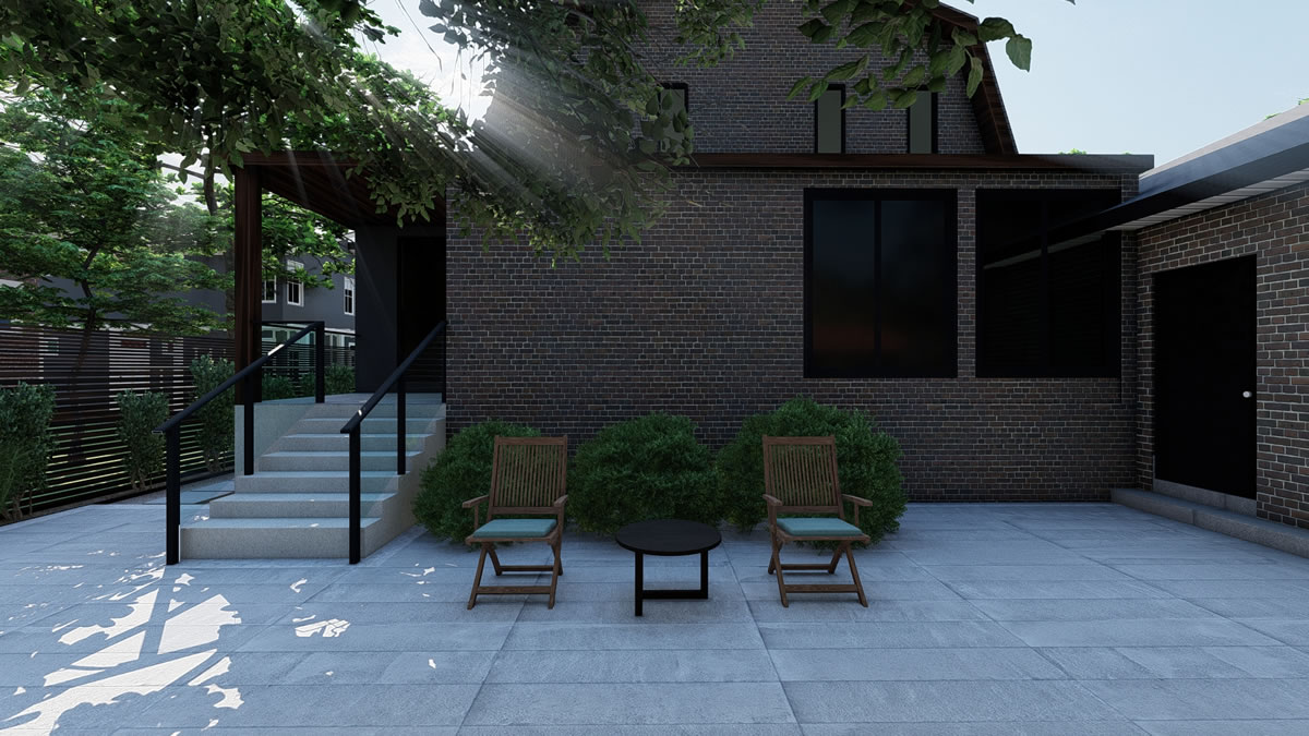 Modern frontyard landscape design 2